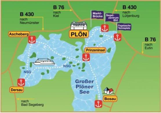 Fewo In Bosau Am Ploener See Mit Eigenem Bootssteg App 12 Экстерьер фото